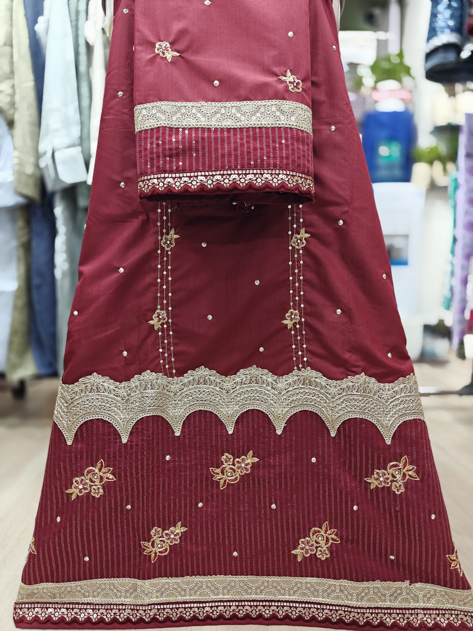 Red Bridal Rida Handwork Red Bridal Rida Handwork